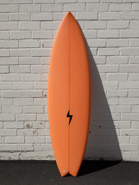Corey Graham Shapes | 6'2” Swoop Channel Twin Trailer Peach