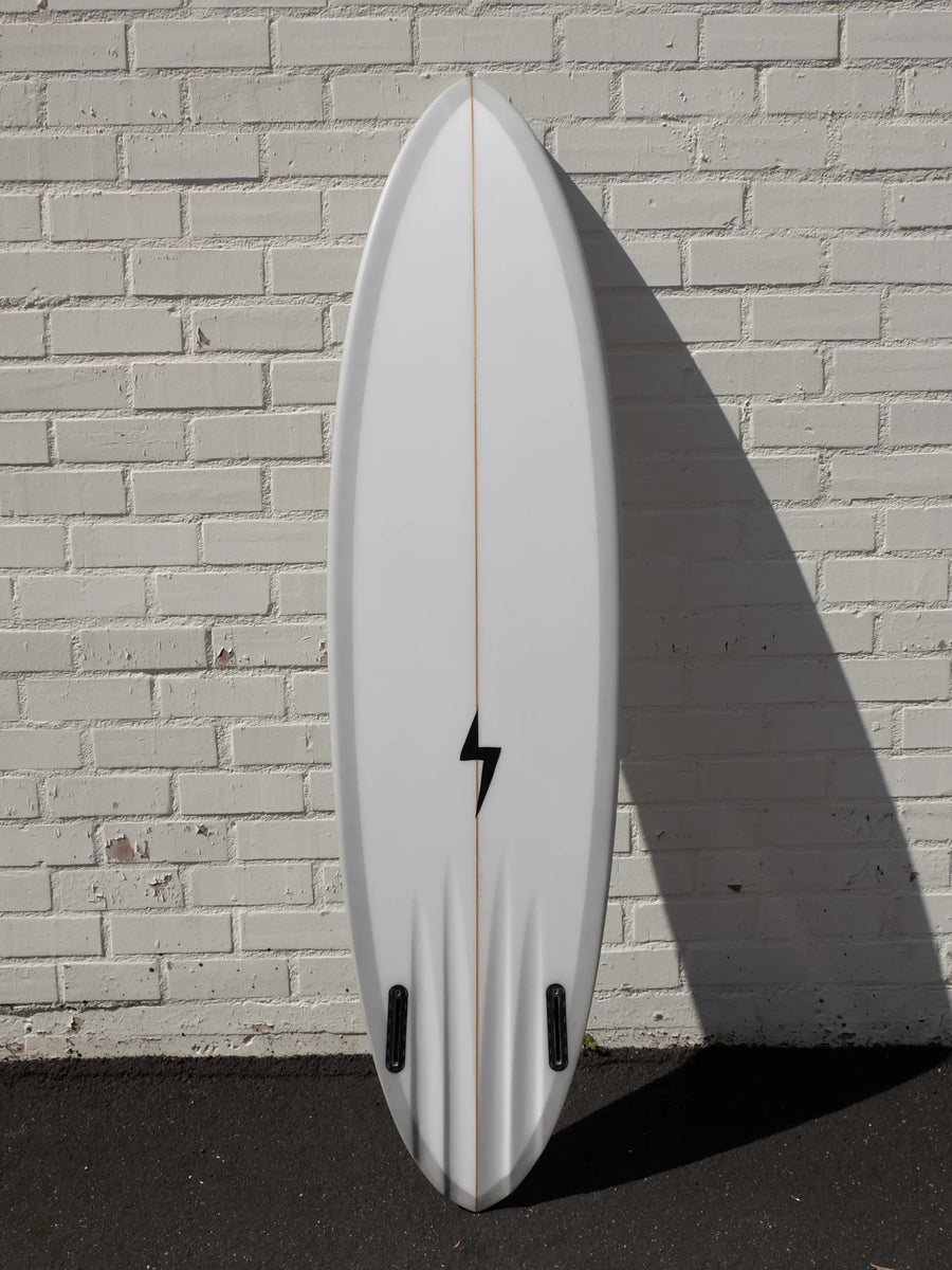 Corey Graham Shapes | Corey Graham Shapes | 6’6” Quad Channel Twin Fin Slate Surfboard - Surf Bored