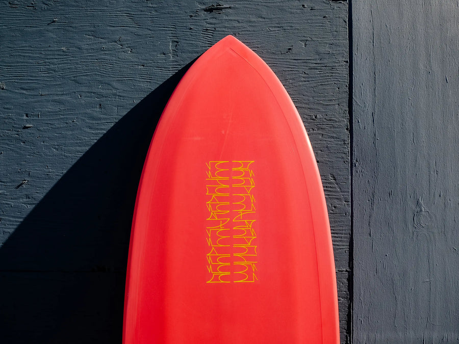 Deepest Reaches | Mega Fish 6’6” Vintage Red Surfboard - Surf Bored