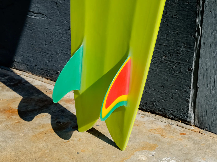 Deepest Reaches | Mega Fish 8’0” Retro Green Surfboard - Surf Bored