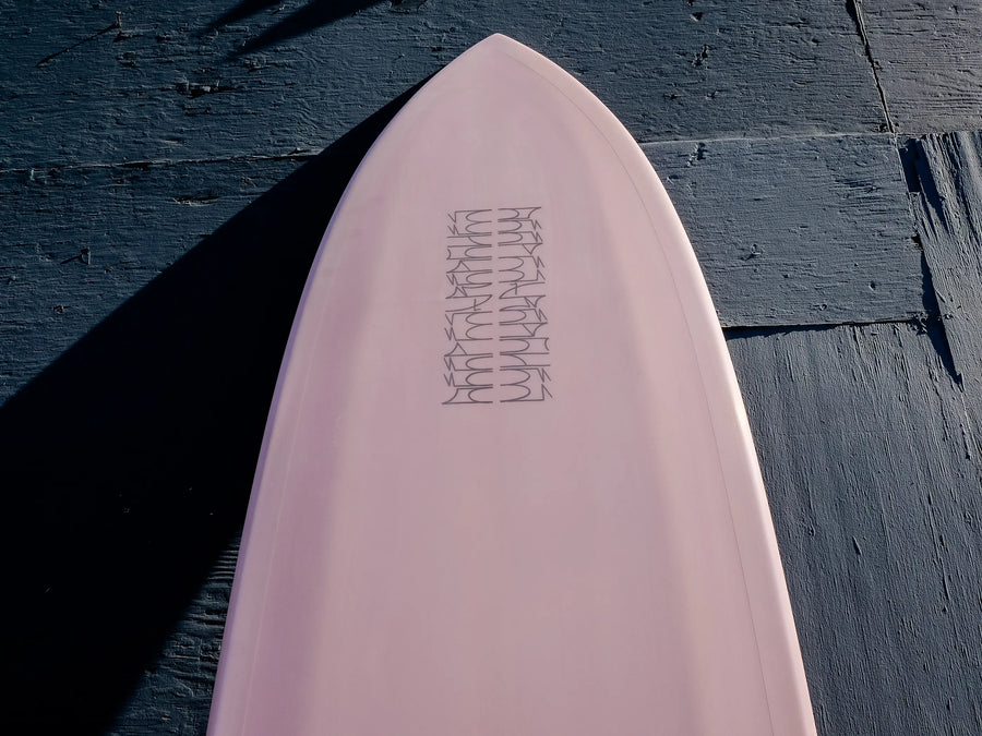 Deepest Reaches | Mega Fish 9’0” Dusty Pink Surfboard - Surf Bored