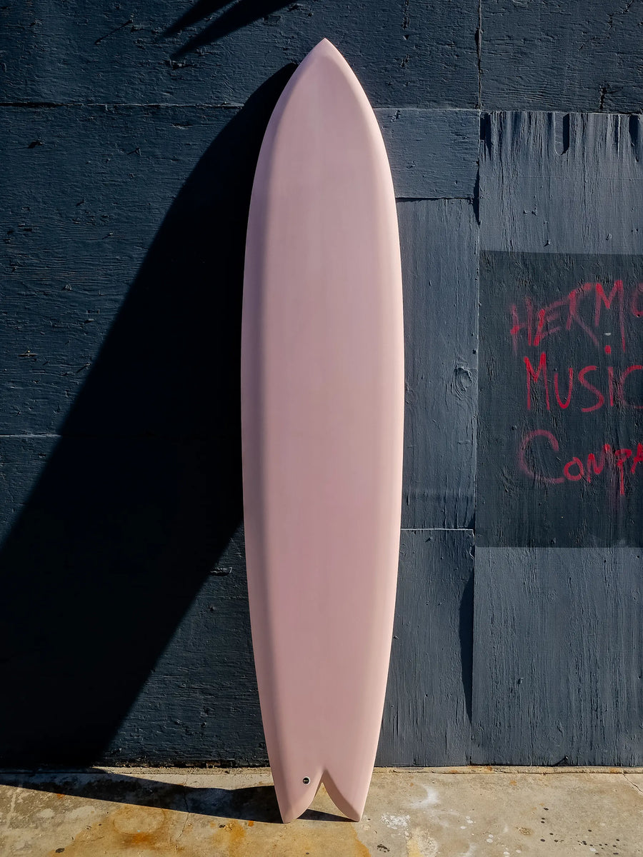 Deepest Reaches | Mega Fish 9’0” Dusty Pink Surfboard - Surf Bored