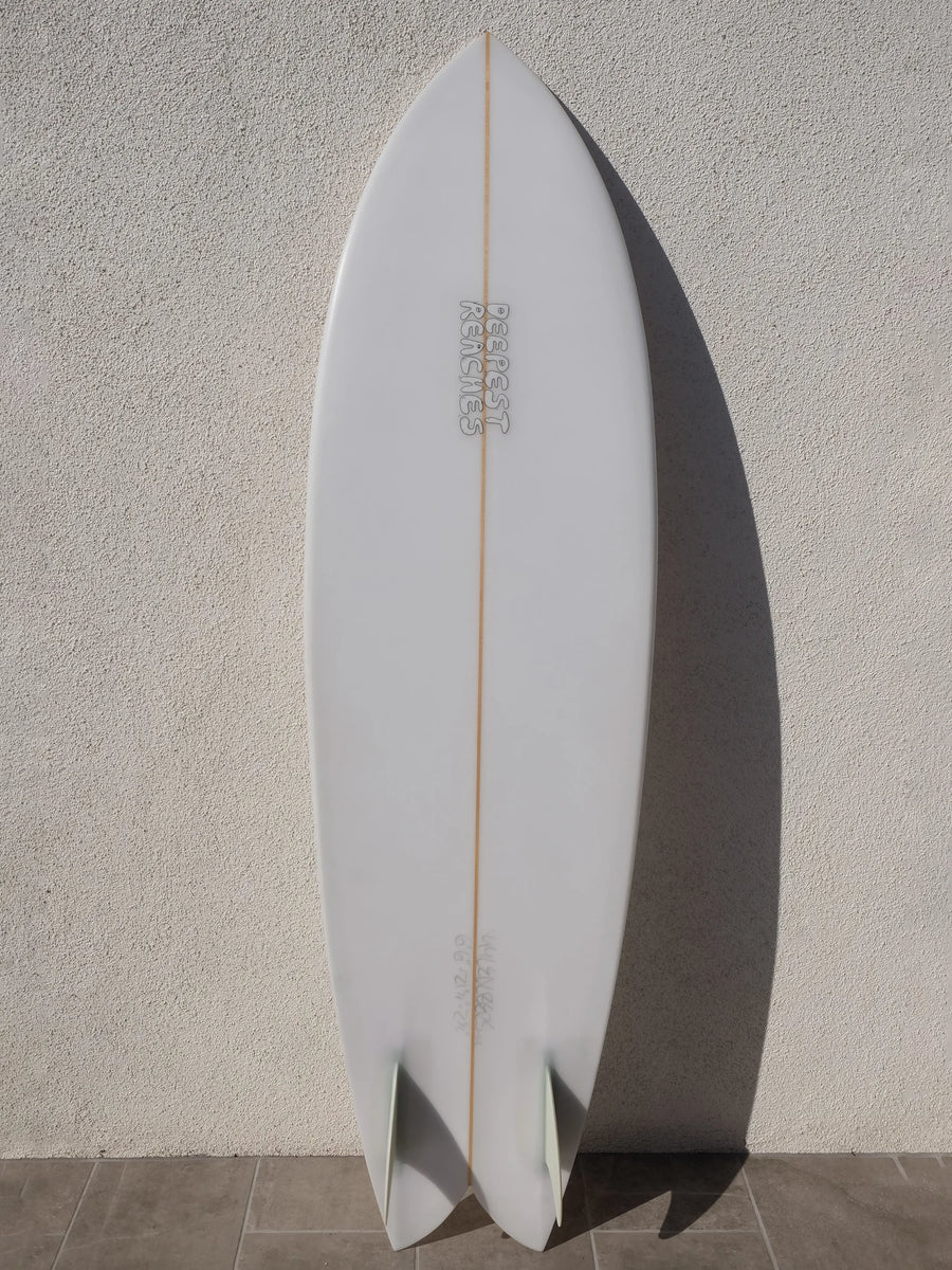 Deepest Reaches | 6’6” Mega Fish Clear Surfboard (USED) - Surf Bored