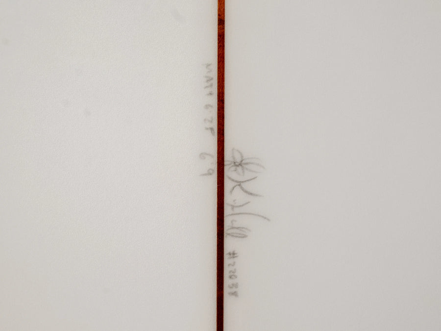 Kris Hall | 6’9” Swallow Egg Twin Fin Clear Surfboard (USED) - Surf Bored