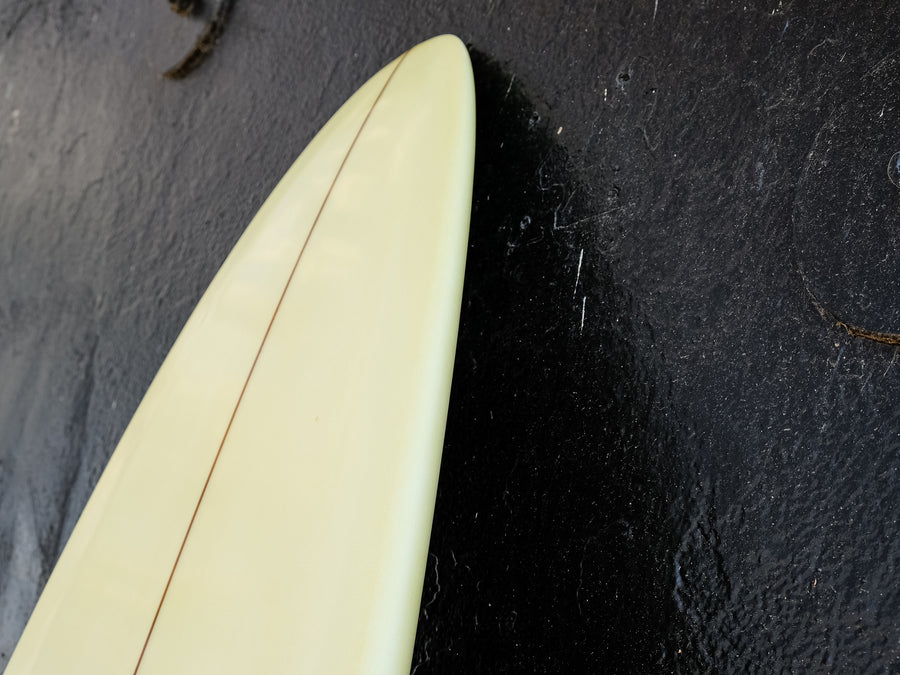 Love Machine | v.Bowls 7’6” Ivory Clear Surfboard - Surf Bored