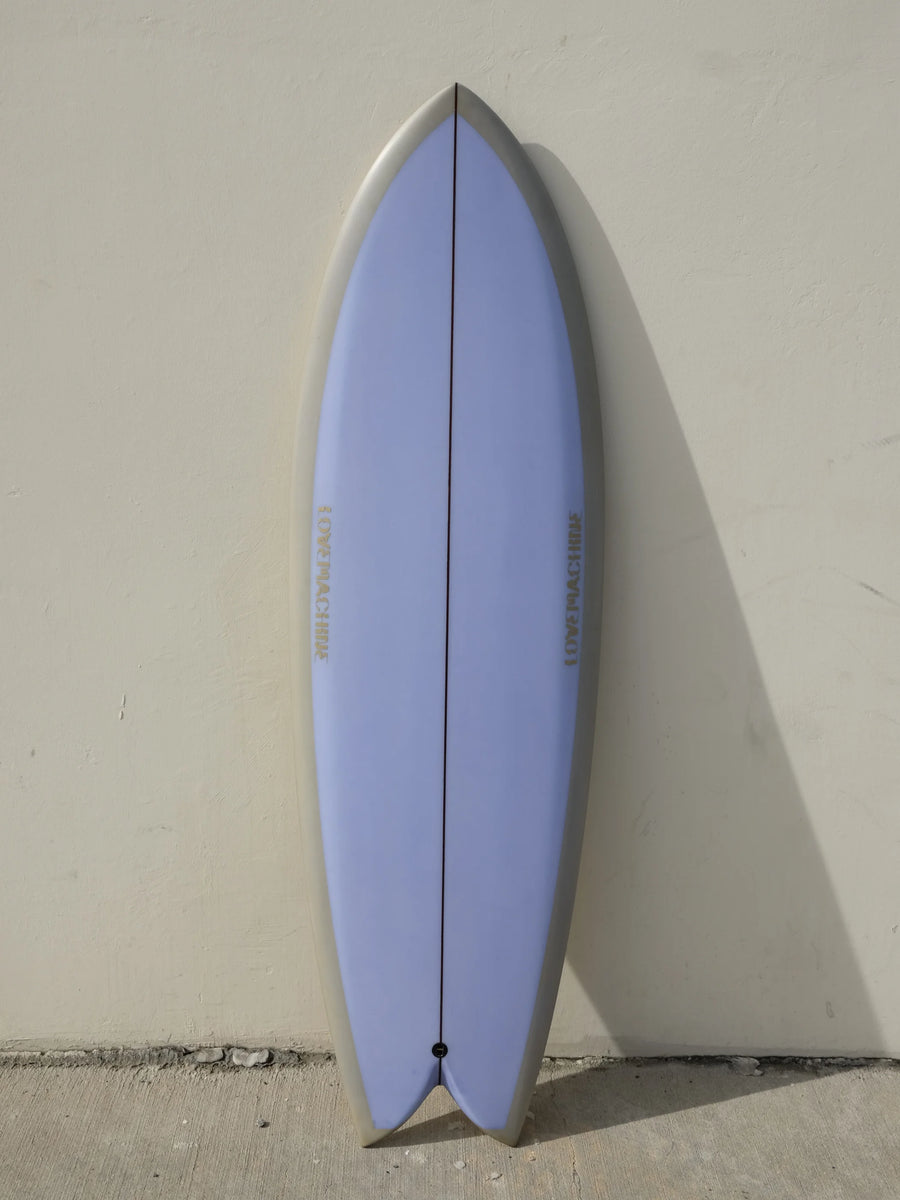 Love Machine | 5'9" Wills Fish | Purple/Tan Surfboard - Surf Bored
