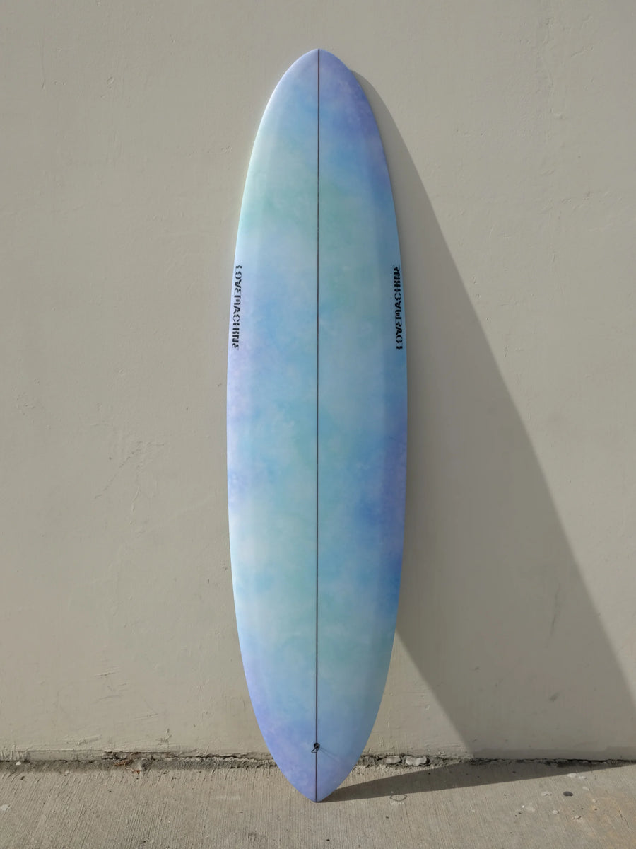 Love Machine | 7'4" Thick Lizzy | Watercolor Surfboard - Surf Bored