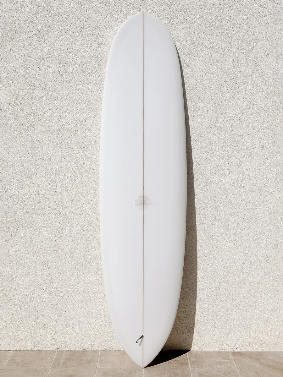 Mandala | Mandala | 7’6” Clandestino Clear Mid-Length Surfboard - Surf Bored