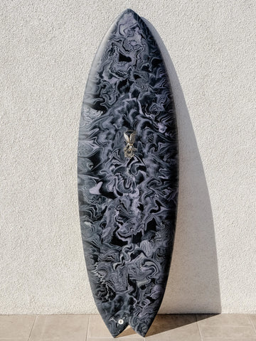 Nuevo Camino | Baja Fish 5’6” Noir Smoke Surfboard - Surf Bored