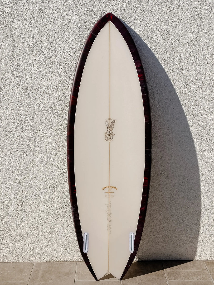 Nuevo Camino | Baja Fish 5’8” Oxblood Smoke Surfboard - Surf Bored