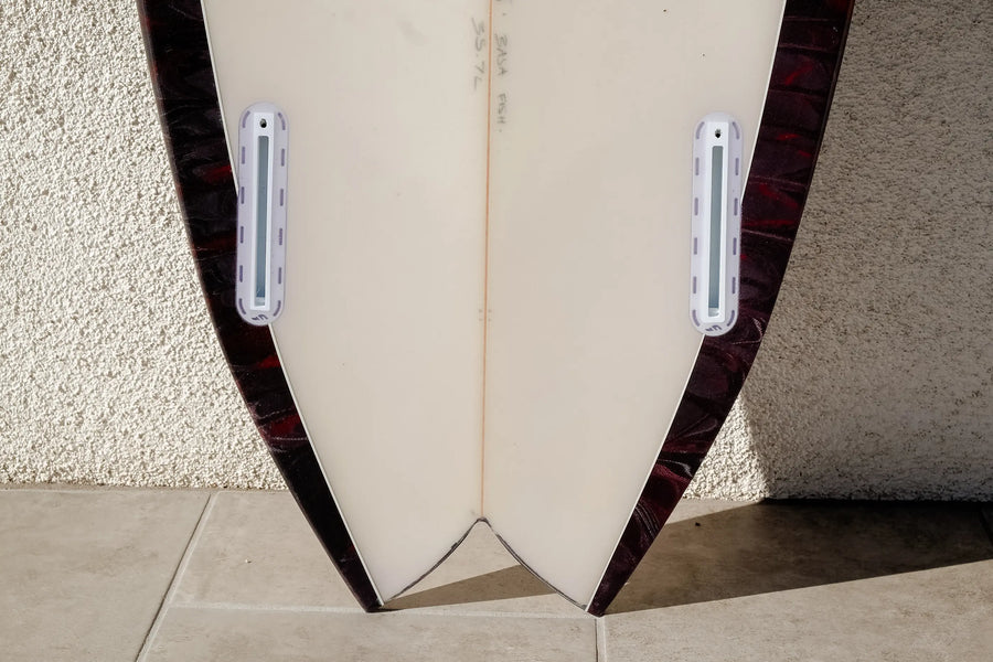 Nuevo Camino | Baja Fish 5’8” Oxblood Smoke Surfboard - Surf Bored