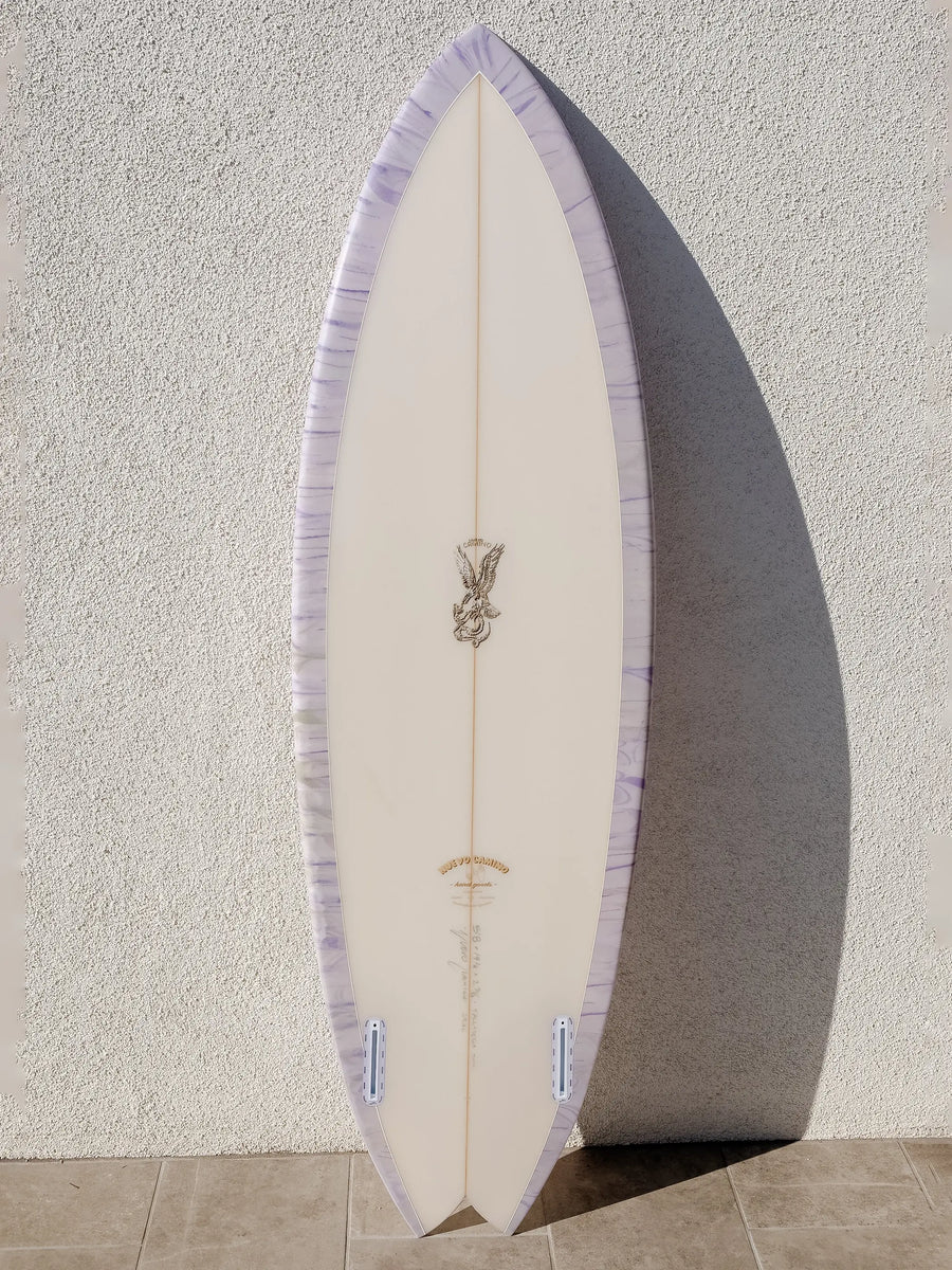 Nuevo Camino | Talladega Twin 5’8” Lavender Smoke Surfboard - Surf Bored
