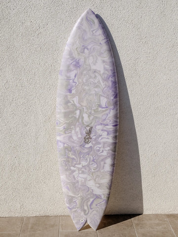 Nuevo Camino | Talladega Twin 5’8” Lavender Smoke Surfboard - Surf Bored