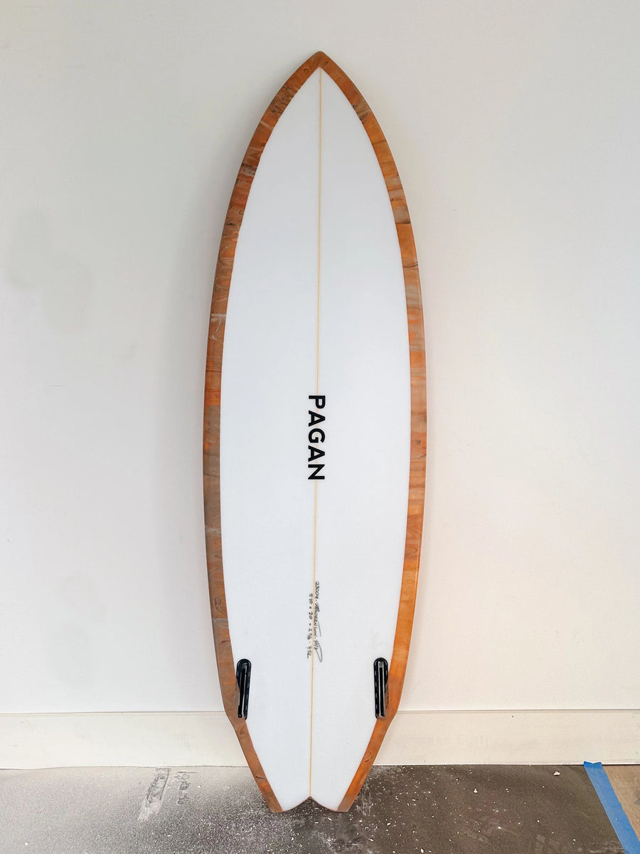 Pagan USA | Pagan USA | 5'10" Modern Twin Custom Resin Swirl Surfboard - Surf Bored