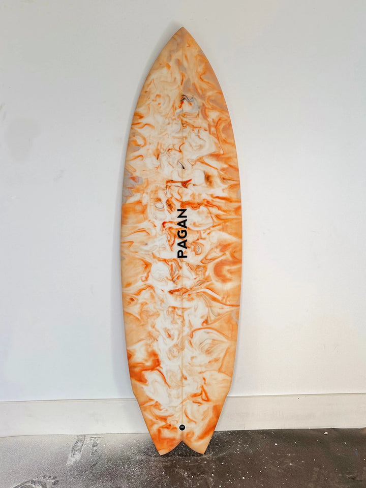 Pagan USA | Pagan USA | 5'4" Modern Twin Custom Resin Swirl Surfboard - Surf Bored