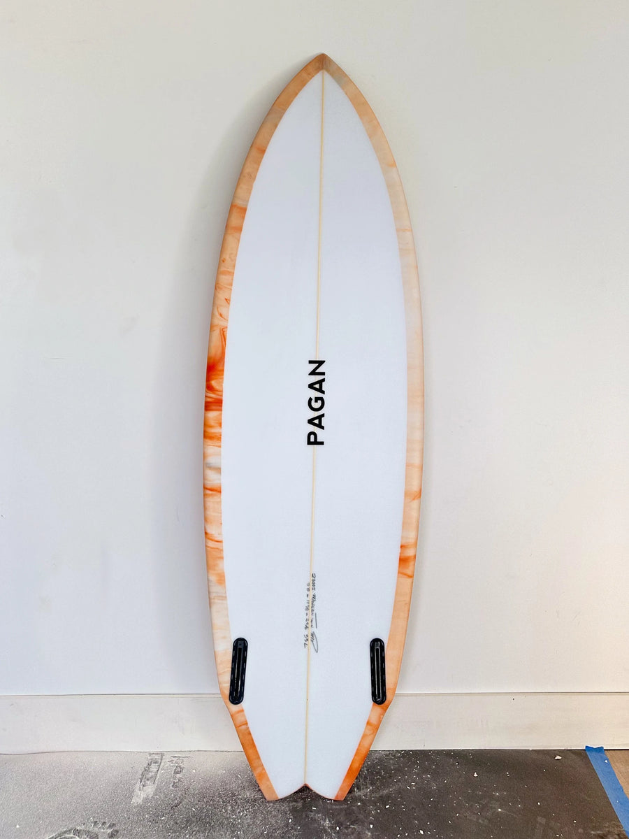 Pagan USA | Pagan USA | 5'8" Modern Twin Custom Resin Swirl Surfboard - Surf Bored