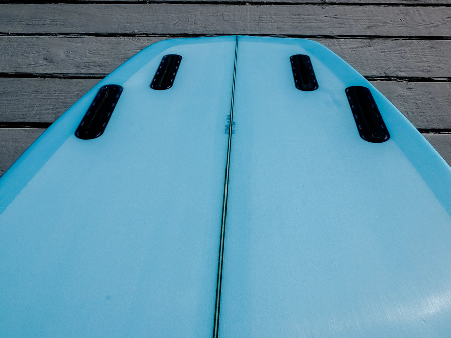 STPNK | STPNK | 5’9” CBM Quad Electric Blue Surfboard - Surf Bored
