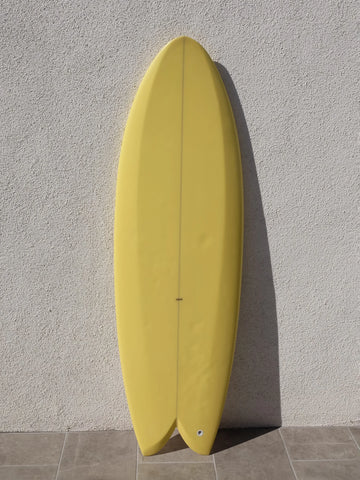 STPNK | 5’5” Turbo Fish Yellow Twinzer Surfboard (USED) - Surf Bored