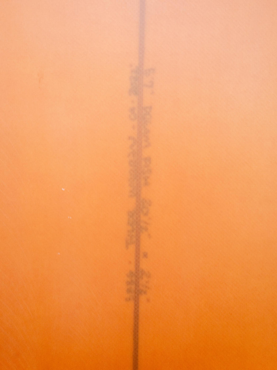 Tyler Warren | 5’7” Dream Fish Orange Peach Quad Surfboard - Surf Bored