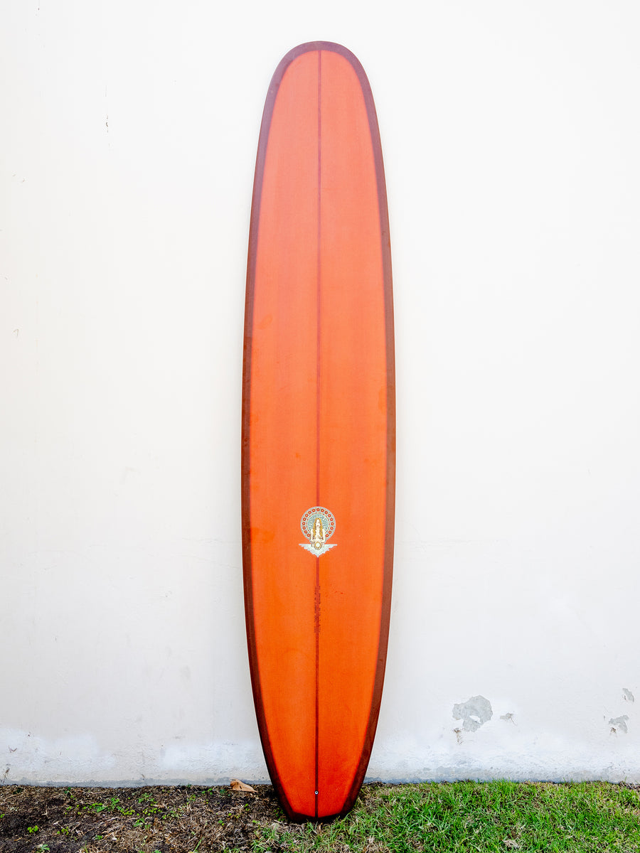 Longboard Red Tyler Warren | 9’5” Diamond Red Brick Longboard | SurfBored Shop