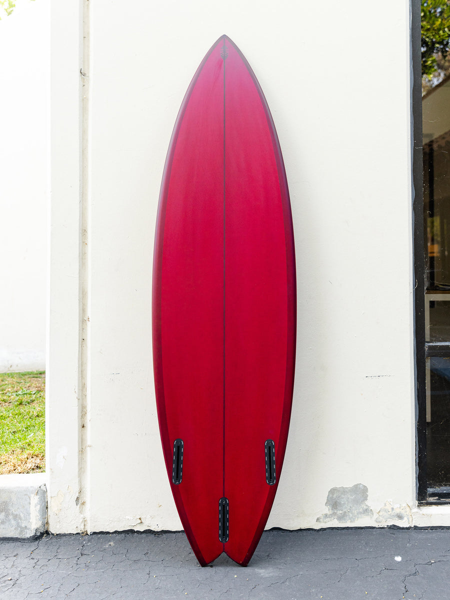 Tyler Warren | Thruster Fish 6’2” Ruby Red Surfboard - Surf Bored