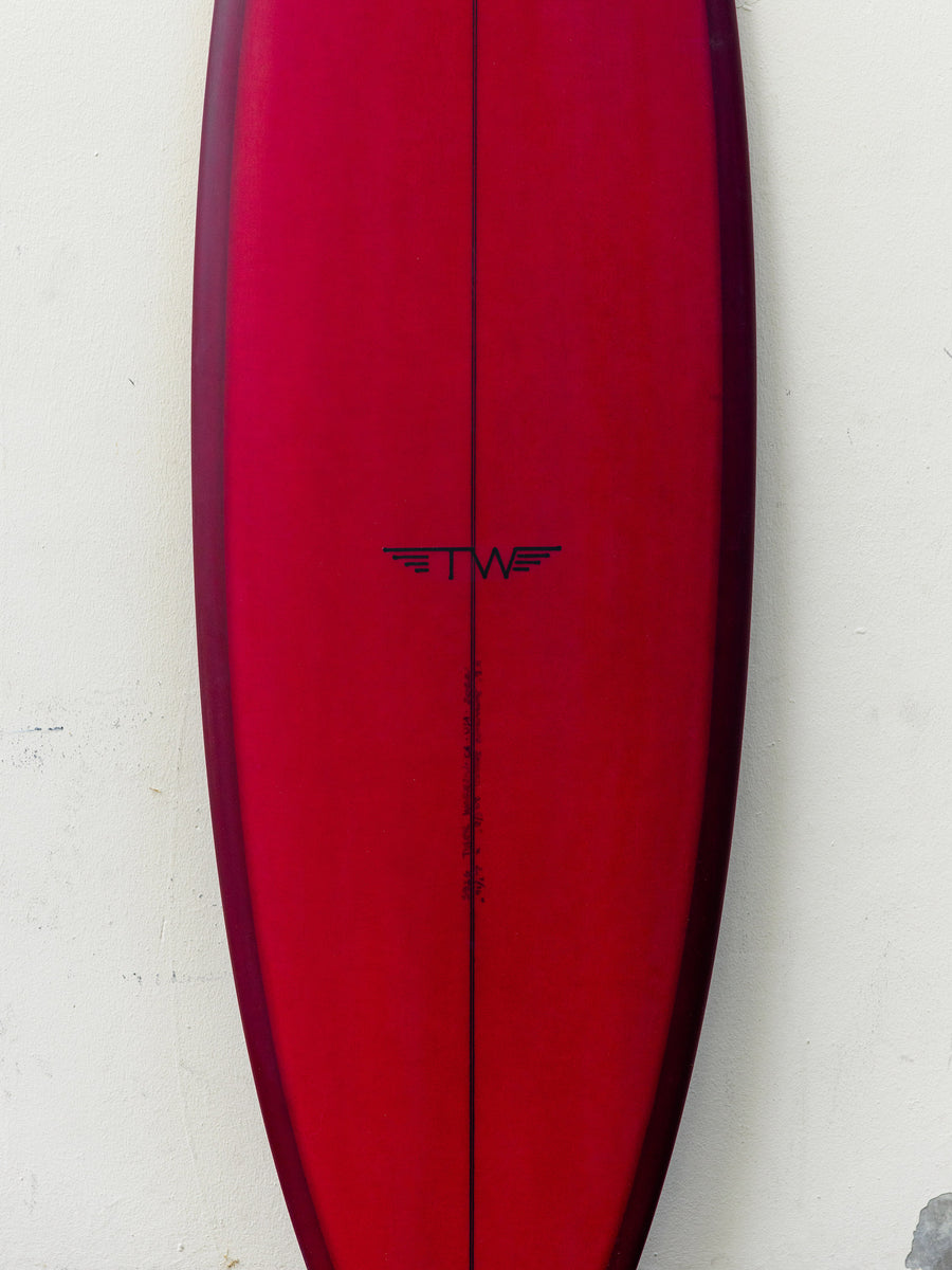 Tyler Warren | Thruster Fish 6’2” Ruby Red Surfboard - Surf Bored