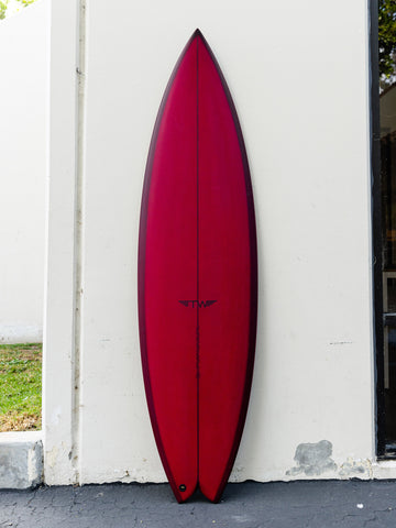 Tyler Warren | Thruster Fish 6’2” Ruby Red Surfboard - Surf Bored