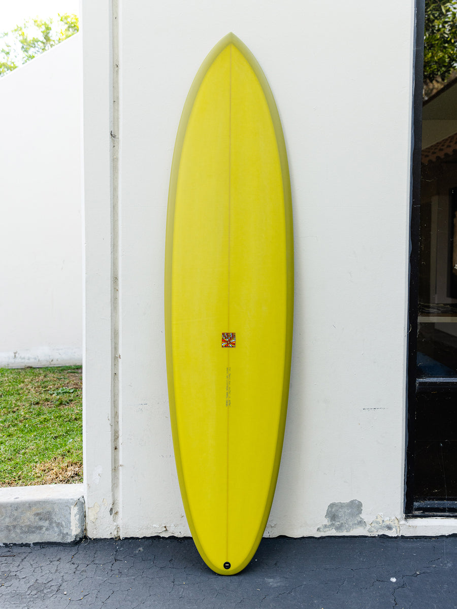 Tyler Warren | Twin Pin 7’0” Pea Green Surfboard - Surf Bored