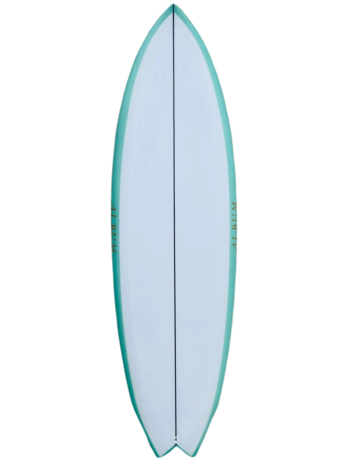 Album Twinsman Swallow Clear Surfboard Front | Sea Foam Rails 5’8 - SurfBored