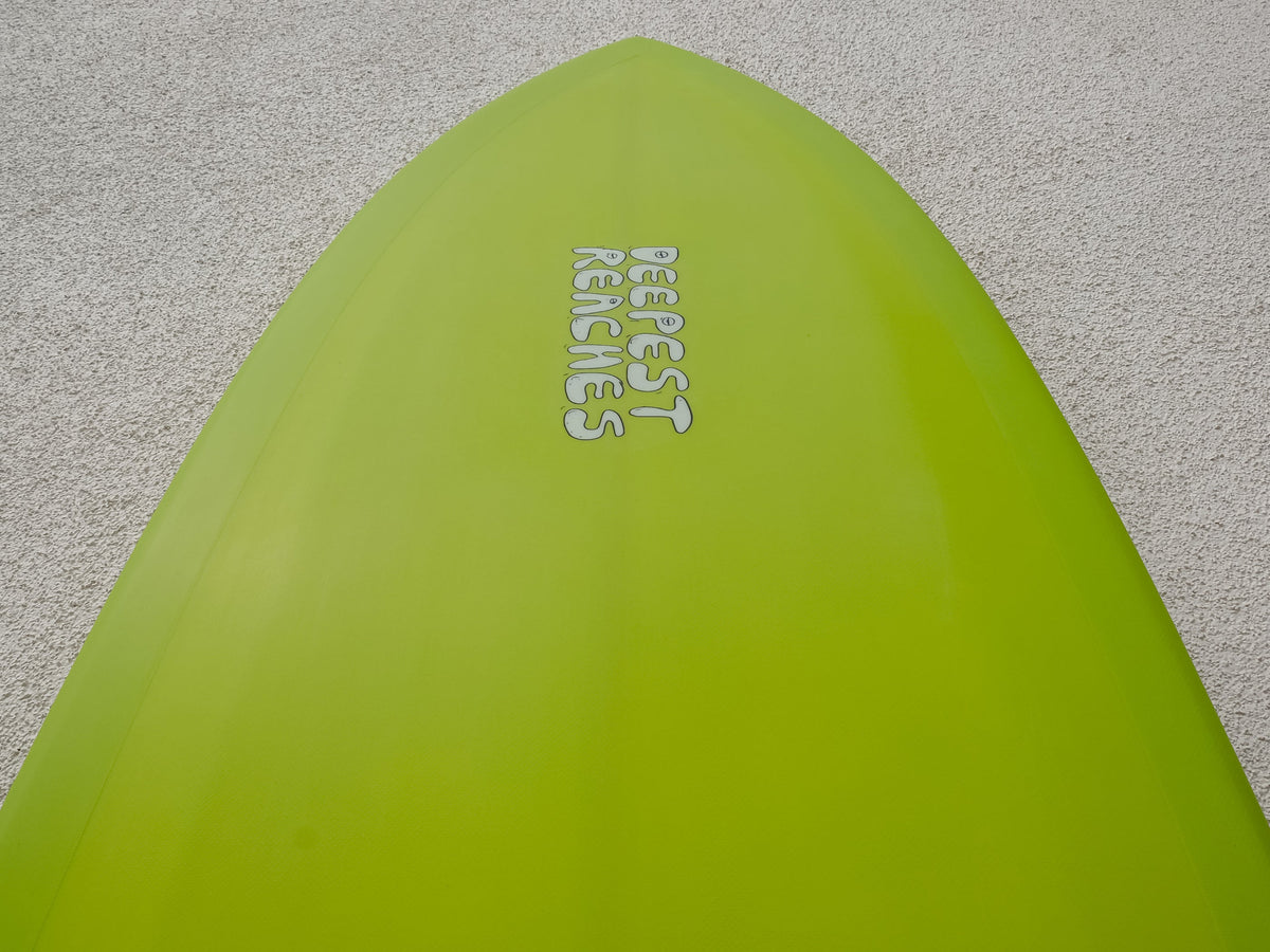 Deepest Reaches Surfboards Deepest Reaches | 9’0” Mega Fish Lime Surfboard  - SurfBored