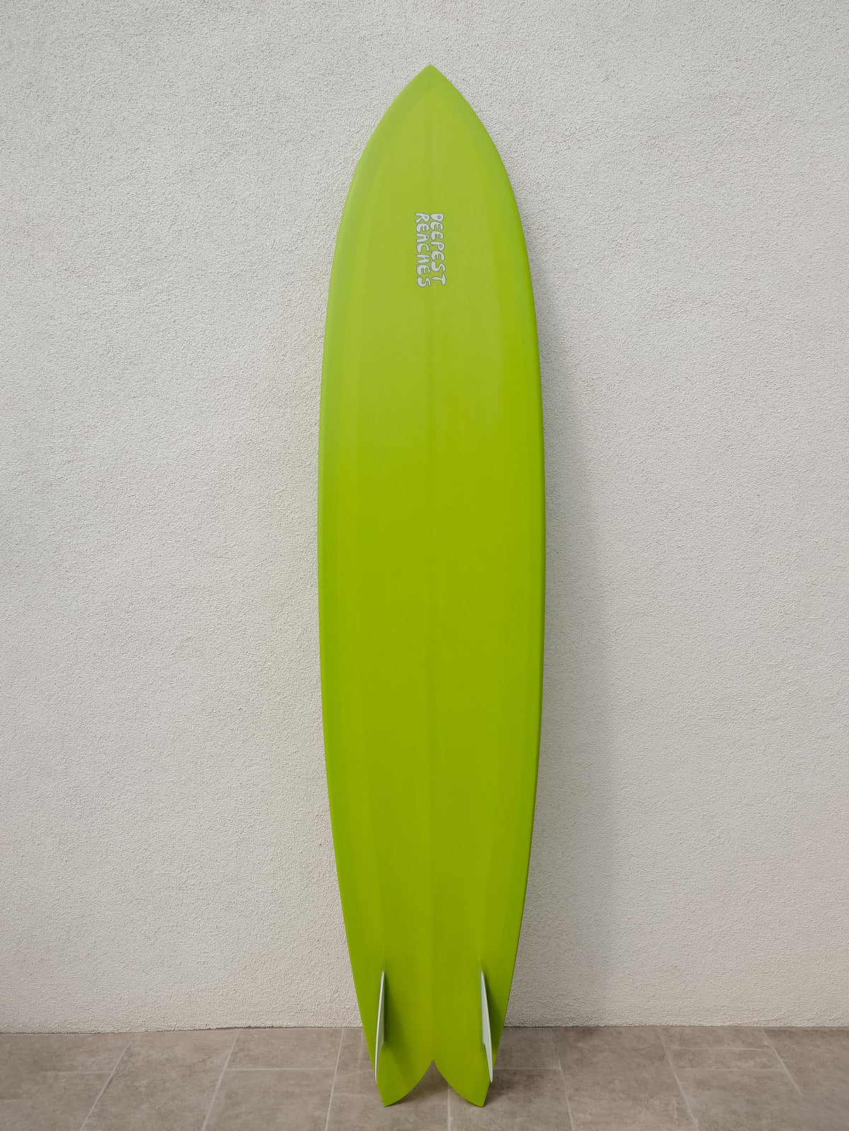 Deepest Reaches Surfboards Deepest Reaches | 9’0” Mega Fish Lime Surfboard  - SurfBored