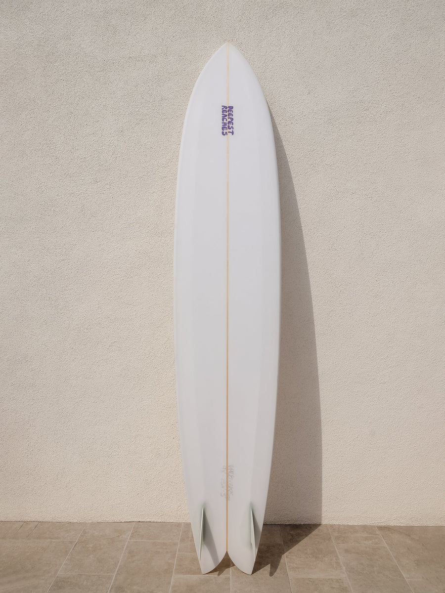 Deepest Reaches | Mega Fish 9'11” Clear Fish Surfboard