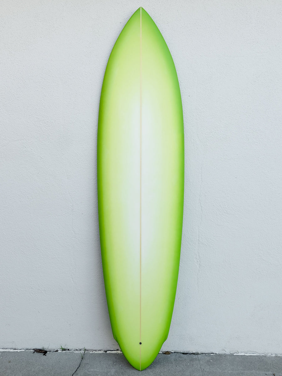 Deepest Reaches | Kozmk Kruzr 7’1" Single Fin Green Fade Surfboard
