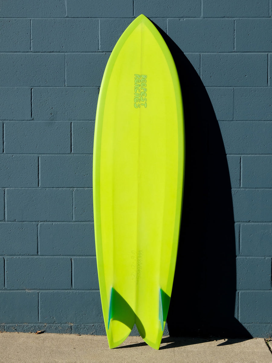 Deepest Reaches Surfboards Deepest Reaches | Mega Fish 6'6" Lime  - SurfBored