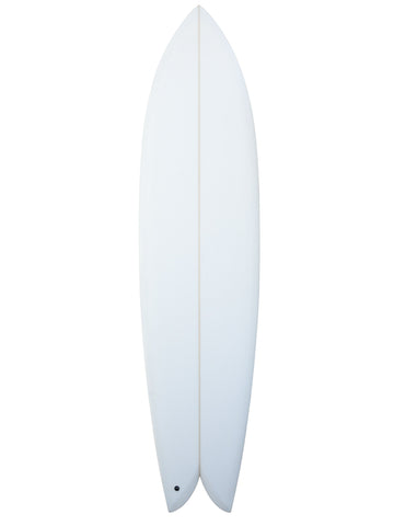 Deepest Reaches | Mega Fish 7'7" White Surfboard - SurfBored