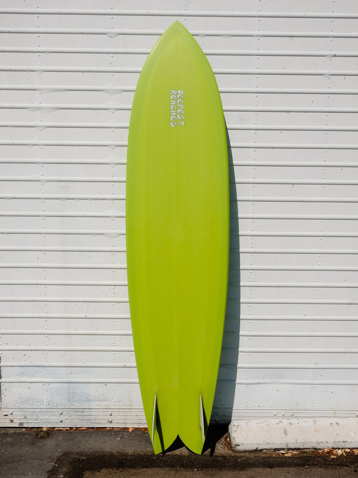 Deepest Reaches Surfboards Deepest Reaches | Mega Fish 8’8” Lime Surfboard  - SurfBored