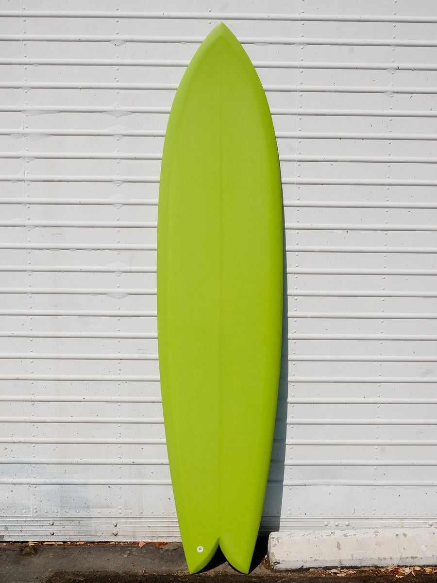 Deepest Reaches Surfboards Deepest Reaches | Mega Fish 8’8” Lime Surfboard  - SurfBored