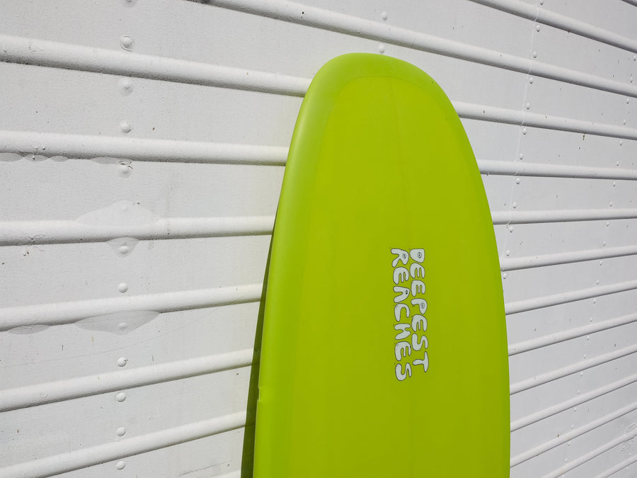 Deepest Reaches Surfboards Deepest Reaches | Pizza Box 5’4” Lime Surfboard  - SurfBored