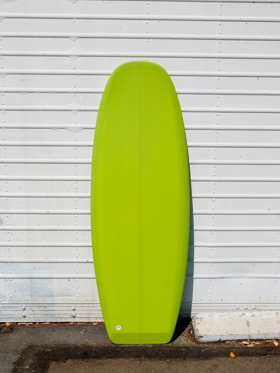 Deepest Reaches Surfboards Deepest Reaches | Pizza Box 5’4” Lime Surfboard  - SurfBored