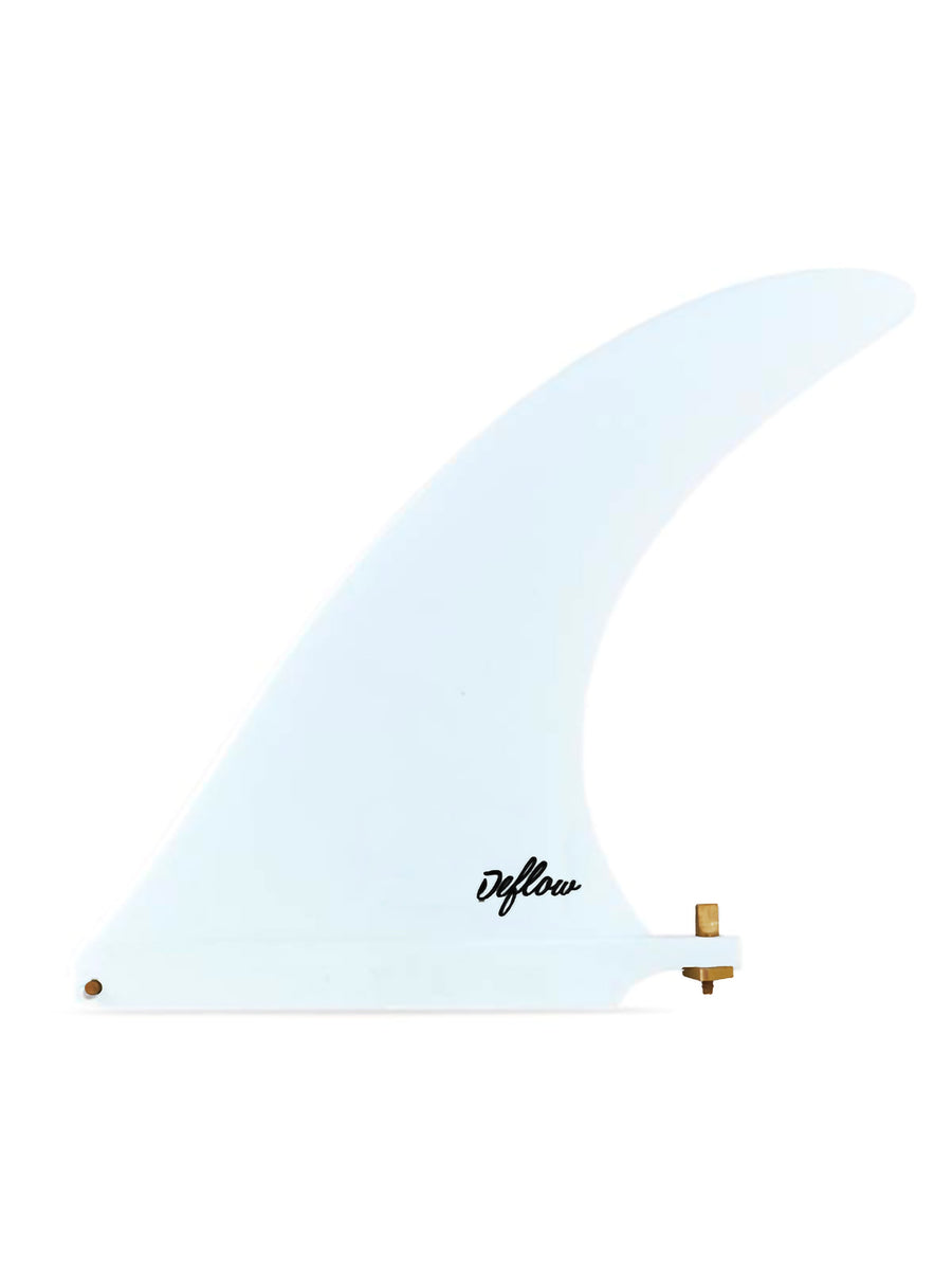 Deflow Fins Deflow | 8.5” Slide Single Fin White  - SurfBored
