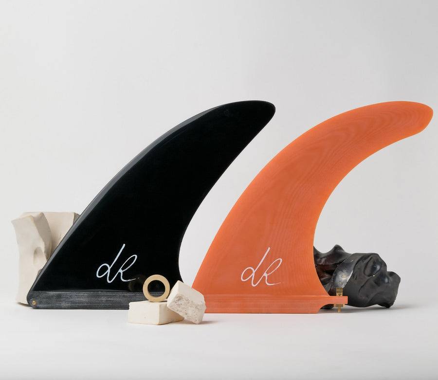 Deflow Fins Deflow | 9.9” Luc Rolland Sol Single Fin Orange  - SurfBored