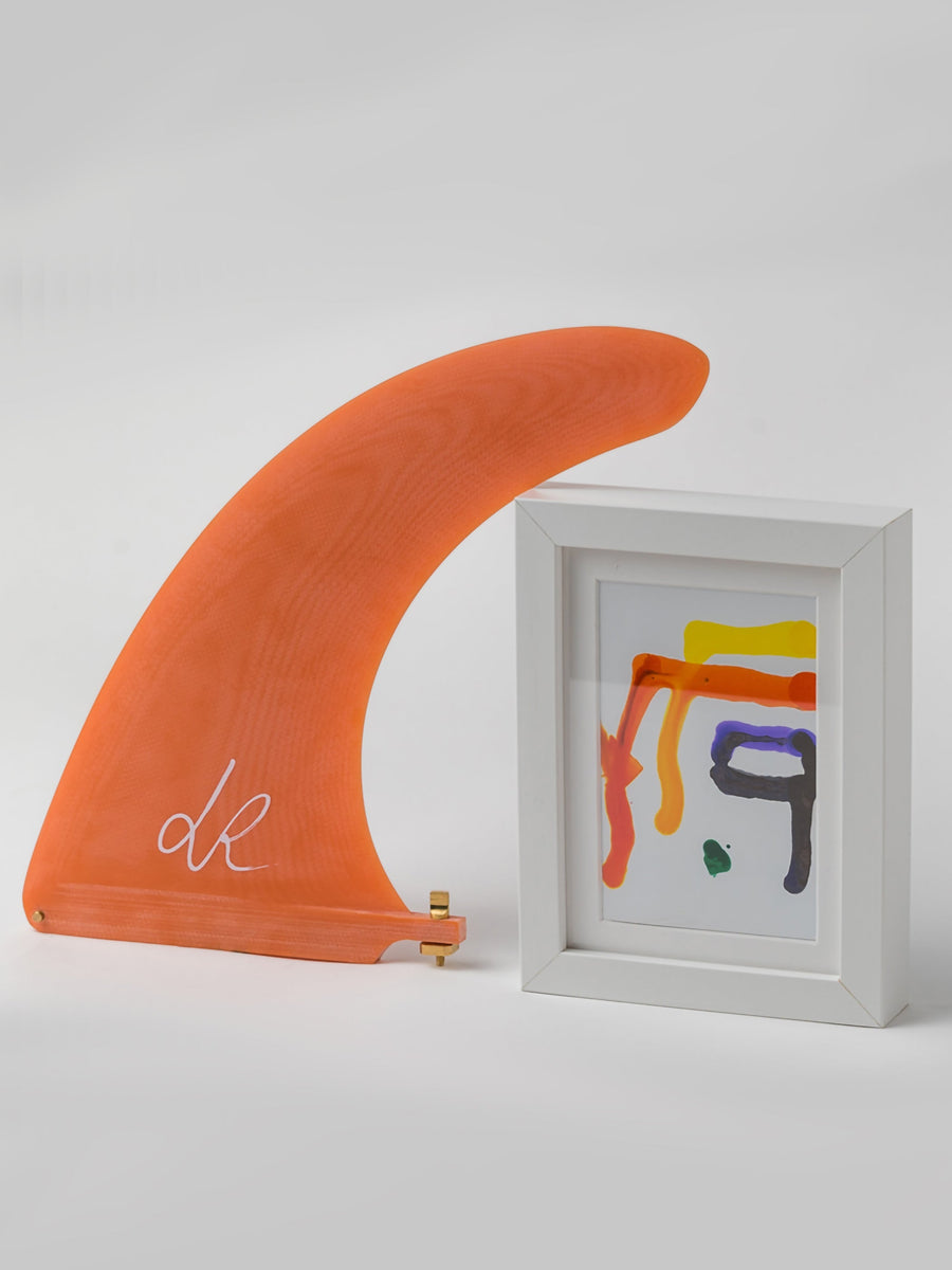 Deflow Fins Deflow | 9.9” Luc Rolland Sol Single Fin Orange  - SurfBored