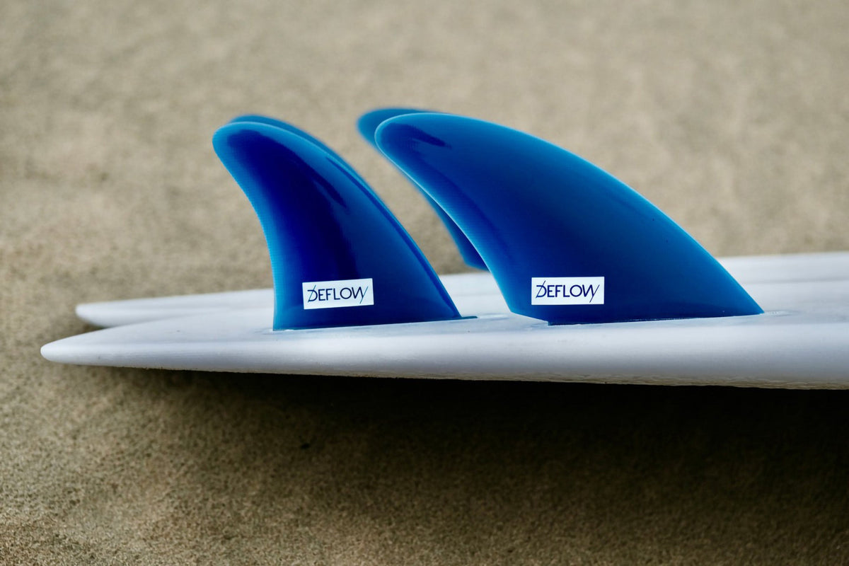 Deflow Fins Deflow | Keel Quad Fin Blue Futures  - SurfBored