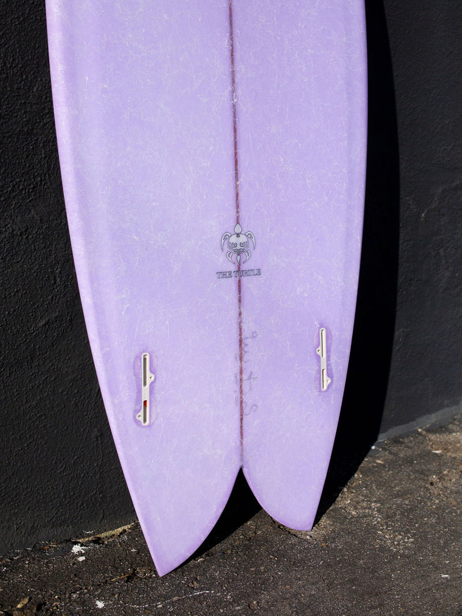 Eye Symmetry Surfboards Eye Symmetry | The Turtle 5'4" Twin Fish Purple FCS Surfboard  - SurfBored