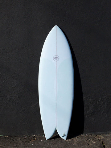 Eye Symmetry Surfboards Eye Symmetry | The Turtle 5'6" Twin Fish Sky Futures Surfboard  - SurfBored