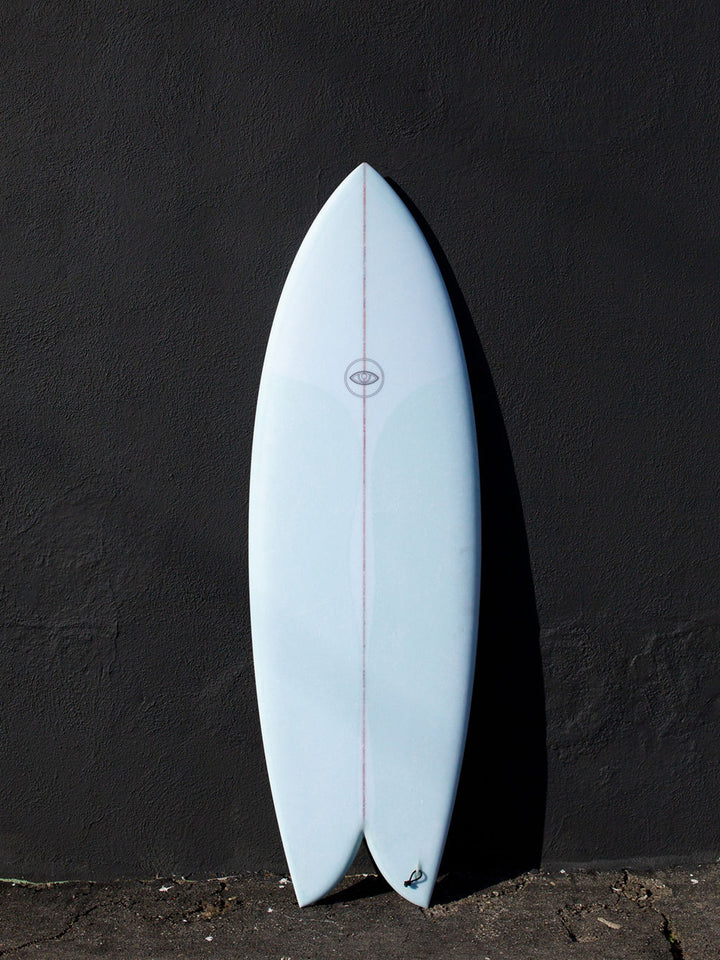 Eye Symmetry Surfboards Eye Symmetry | The Turtle 5'6" Twin Fish Sky Futures Surfboard  - SurfBored