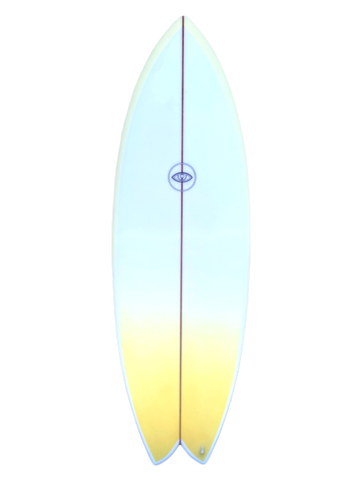 Eye Symmetry | Wombi Fish 5'2 Clear Yellow Surfboard - SurfBored