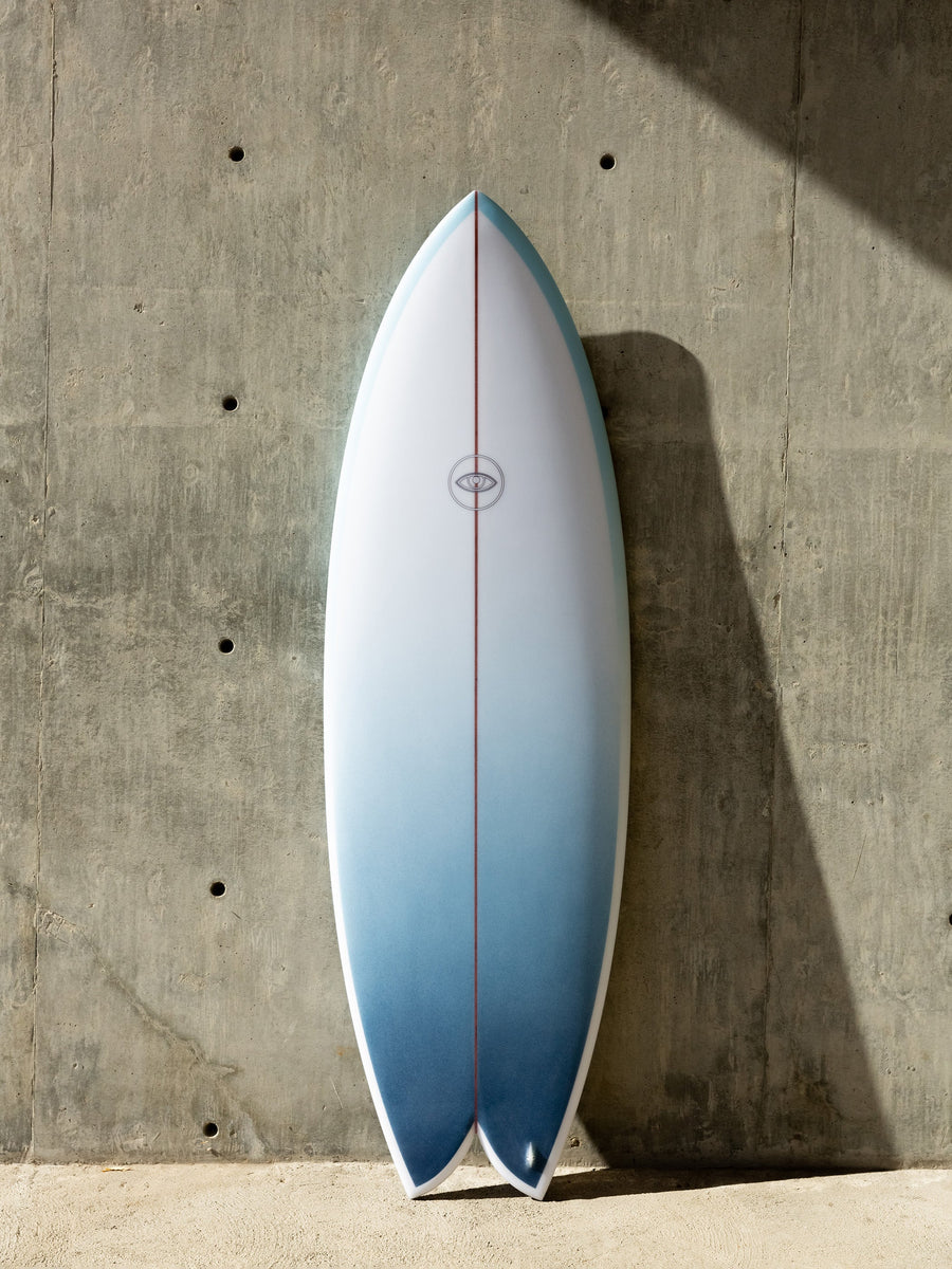 Eye Symmetry Surfboards Eye Symmetry | Wombi Fish 5'4" Clear Navy  - SurfBored