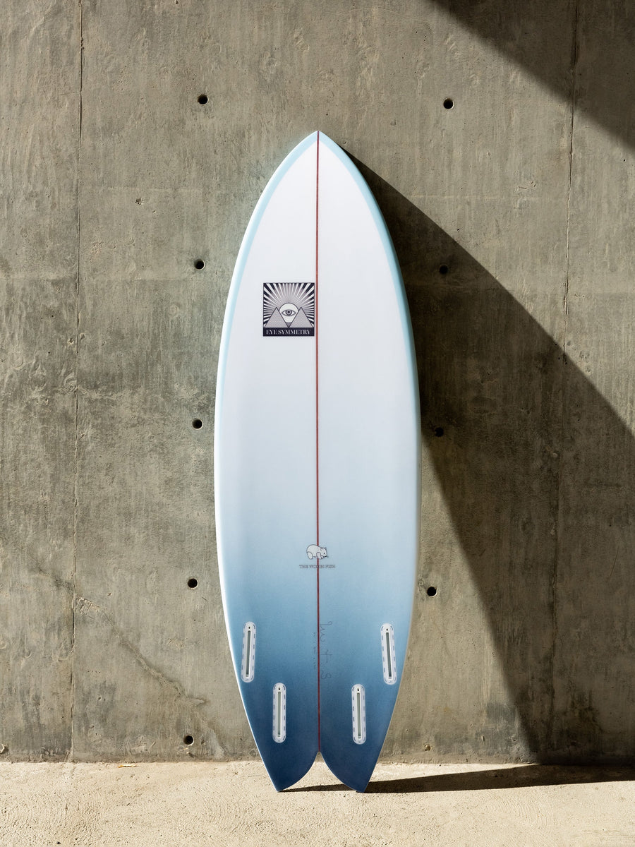 Eye Symmetry Surfboards Eye Symmetry | Wombi Fish 5'4" Clear Navy  - SurfBored