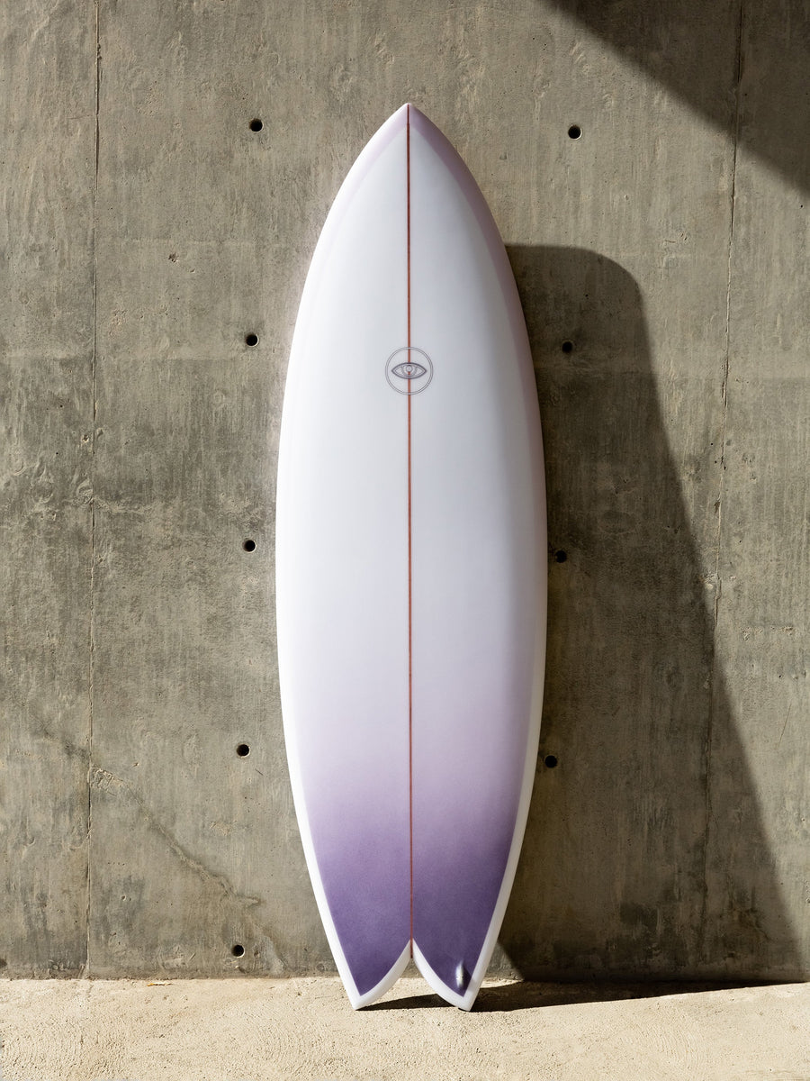 Eye Symmetry Surfboards Eye Symmetry | Wombi Fish 5'8" Clear Purple  - SurfBored